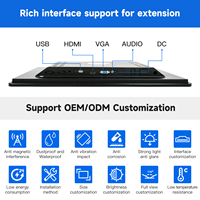 10.1 "/13.3" tactile tout-en-un moniteur tactile capacitif industriel 15.6/19 pouces Android ordinateur Commercial tactile tout-en-un