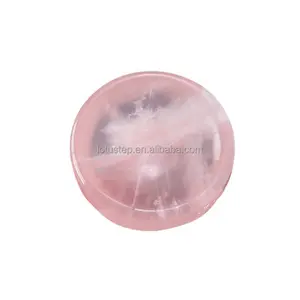Wholesale Moon and Round Sun Shaped Natural Rose Quartz White Crystal Bowl For Home Decoration