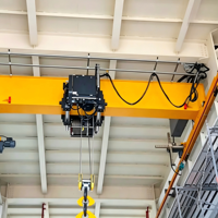Grue à poutre simple européenne légère 5T, grue électrique à poutre mobile