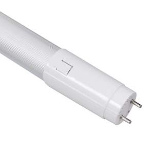 Tube LED T8 0,6m 10W, structure moitié aluminium et moitié plastique, idéal pour une éclairage efficace en intérieur. - Product Image 1