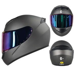 Nuevo casco <span class=keywords><strong>de</strong></span> motocicleta con certificación DOT <span class=keywords><strong>de</strong></span> seguridad, casco <span class=keywords><strong>de</strong></span> <span class=keywords><strong>moto</strong></span> <span class=keywords><strong>de</strong></span> cara completa con visera colorida HD doble, Casco <span class=keywords><strong>de</strong></span> Motocross - Product Image 6