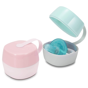 Hot selling Factory price Travel Soother Box Baby Pacifier Holder Storage Case Dummy Container for Infant Baby Toddler