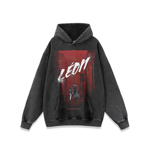 Euro-American High Street <b>Printed</b> Spring Crew Neck Sweatshirt Men's Women's Casual Loose Distressed Couple Retro Trendy Hoodie - Product Image 2