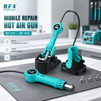 Station de soudage et dessoudage tout-en-un RF4 RF-H11 & RF-H12 avec pistolet à air chaud, écran LCD 500°C pour réparation de téléphones et reprise BGA