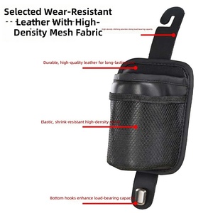 Portavasos para Asiento de Coche CARFU, Bolsa de Almacenamiento de Metal y Poliéster, Diseño Colgante Práctico, Almacenamiento de Bebidas con Capacidad de Carga - Product Image 6
