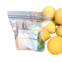 Sac Ziplock Réutilisable en Plastique PE Transparent avec Poignée Longue pour Salade de Fruits - Conservation Optimale et Auto-Scellant pour Réfrigérateur