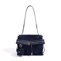 Sacs à bandoulière en daim avec logo personnalisé, sacs à main de luxe pour femmes, sacs à main classiques, sacs à main de haute qualité pour femmes