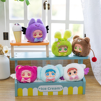 Super septembre sac à dos chaud sac pendentif cadeaux d'anniversaire Mini jouets en peluche porte-clés mignon lapin figurines jouets en peluche