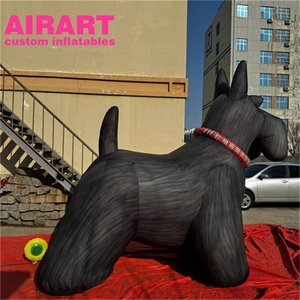 Mascotte de chien sur mesure, ballon gonflable de <span class=keywords><strong>terrier</strong></span> écossais, ballon gonflable de chien noir pour défilé - Product Image 3