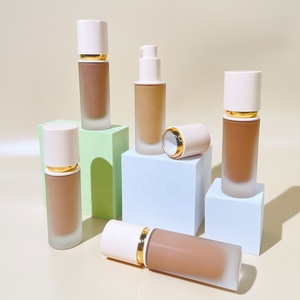 Base de Maquillaje al por Mayor, Base Líquida de 8 Colores, Base de Maquillaje en Envase de Vidrio de Lujo, Tonos Claros y Oscuros - Product Image 5