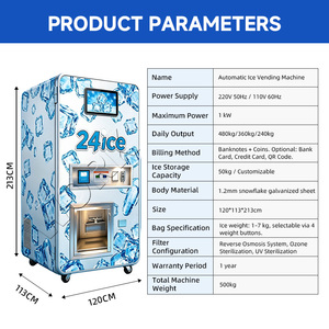 Distributeur automatique de glace en sac pour entreprises à revenus passifs, idéal pour l'extérieur et le commerce, avec système de paiement Nayax - Product Image 6