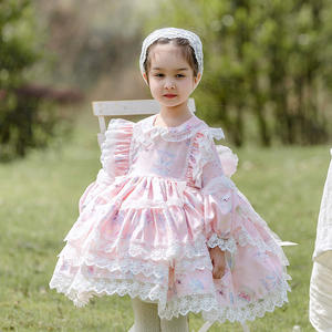 Vestidos de Boutique para Niñas Pequeñas, Vestido de Fiesta Rosa para Niña, Vestidos Dulces de Princesa con Volantes, Vestido Lolita, Vestidos de Fiesta Rosas para Niñas - Product Image 6