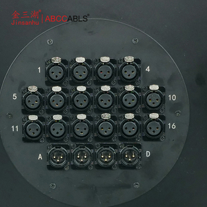สายเคเบิลเสียงแบบม้วนเก็บได้ ABCCABLS 16 เข้า 4 ออก 20 ช่อง สำหรับไมโครโฟนบนเวที พร้อมขั้วต่อ XLR  หุ้มด้วย PVC ป้องกันสัญญาณรบกวนแบบผสม - Product Image 3