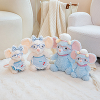 Peluche Mignonne Souris de Boulangerie Parfumée, Jouet en Peluche Souple Chef en Lunettes pour Commandes en Gros aux Magasins de Cadeaux