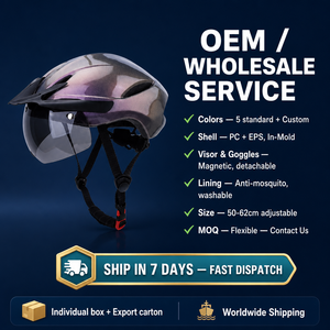 Factory Direct <strong>Bike</strong> <strong>Helmet</strong> PC EPS Anti Mosquito Lining with Detachable Brim Safety for Cycling Riding - Product Image 6