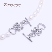 18K Plaqué Or OT Fermoir Bracelet Collier Composants Laiton Chinois Noeud Fermoirs à Bascule pour DIY Bijoux Artisanat