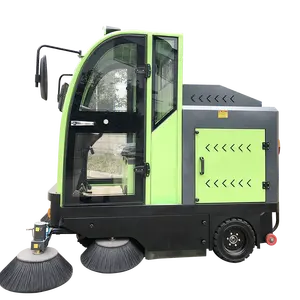Limpiador de suelo para Taller de fábrica, máquina barredora de suelo giratoria inalámbrica filtrada automática industrial grande