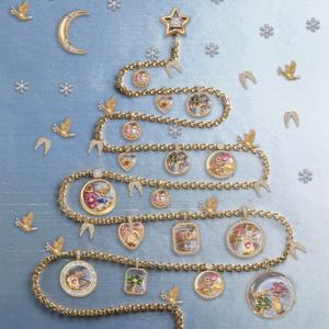 Breloques DIY tendance en laiton plaqué or 14 carats pour femmes et enfants, formes <span class=keywords><strong>cœur</strong></span> et fleur, zircon coloré, pour cadeaux <span class=keywords><strong>de</strong></span> mariage/anniversaire - Product Image 2