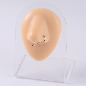 Venta al por mayor <span class=keywords><strong>Piercing</strong></span> pantalla silicona parte del cuerpo humano modelo <span class=keywords><strong>de</strong></span> simulación con soporte <span class=keywords><strong>de</strong></span> exhibición uso <span class=keywords><strong>para</strong></span> la práctica <span class=keywords><strong>de</strong></span> la punción del tatuaje - Product Image 5
