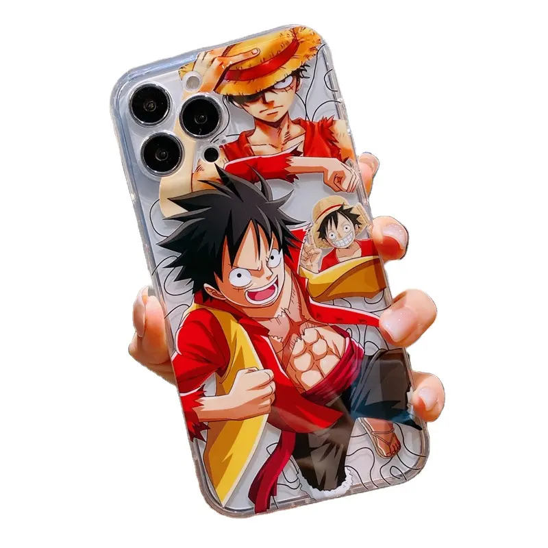 One Piece Luffy Soron is suitable for iphone13promax phone case 14plus Ace 11 cartoon Tide 12 anime phone case