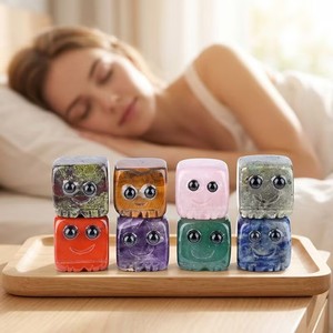 Offre Spéciale – Figurine <span class=keywords><strong>Pixie</strong></span> Carrée en Cristal Naturel Sculpté pour Décoration Sorcière - Product Image 3