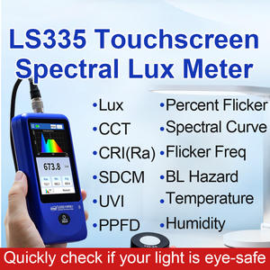 Misuratore di Illuminanza Spettrale LS335 con Schermo Touch a Colori, Misura PPFD, CCT, Flicker, CRI per Illuminazione e Crescita delle Piante - Product Image 6