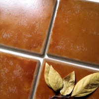 Carrelages faits à la main marocain Vintage Art salle de bain cuisine déco mur 6*6 pouces Rustic Resort Glazed Matte Orange Color Carreaux