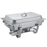 Buphex SS201 Economy 9L Käfer mit festem Ständer 633-1 Chafing Dish GN1/1x1 Food Warmer Edelstahl Hotel Restaurant Buffet