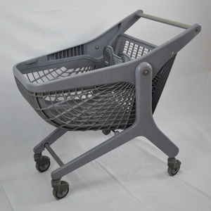 JS-FL -80 प्रशंसक या केले आकार सुपरमार्केट पूरे प्लास्टिक ट्राली - Product Image 2
