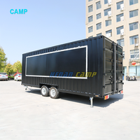Camp Container Restaurant Met Keuken Ijs Trailer Mobiele Food Truck Mobiele Keuken Container