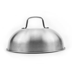 ฝาปิดบาร์บีคิวสแตนเลสขนาด 10 นิ้วพร้อมที่จับสำหรับทำอาหารอบบาร์บีคิวทนความร้อน - Product Image 3