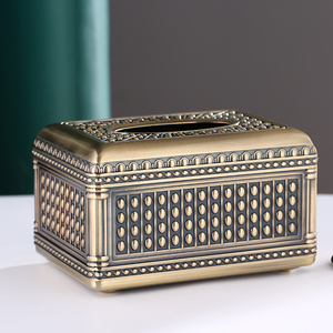 Boîte à serviettes en papier-Boîte à mouchoirs haut de gamme et rétro-Table basse pour salon-<span class=keywords><strong>Concept</strong></span> de bar-Boîte à serviettes en papier de grande capacité - Product Image 5