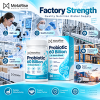 Capsules de probiotiques et prébiotiques à étiquette privée OEM, complément alimentaire pour la digestion et la nutrition intestinale, 30 unités
