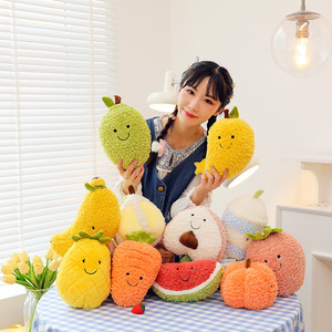 Ours en peluche personnalisés fruits et légumes, jouets doux en coton PP et doublure en maille, faible MOQ, service OEM en gros - Product Image 4