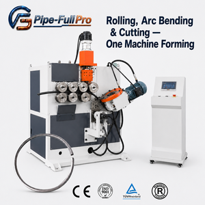 Automatic CNC <b>Pipe</b> Roll Bending Cutting <b>Machine</b> for Stainless Steel Aluminum Round Square Rectangular Tube Ring Circle Forming - Product Image 1