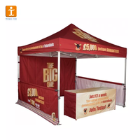 Tonnelle Industrielle et Commerciale en Aluminium 600D Imperméable et Ignifuge avec Parois Latérales pour Salons Professionnels sur le Marché Européen