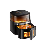 Friteuse à air numérique moderne de petite taille, sans huile, de Consumer Reports, comme vu sur Silver Crest