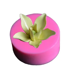 Bloemvorm Cake Bakken Tools Vloeibare Siliconen Mal 3D Bloem Zeep Schimmel Chocolade Sugarcraft Mould