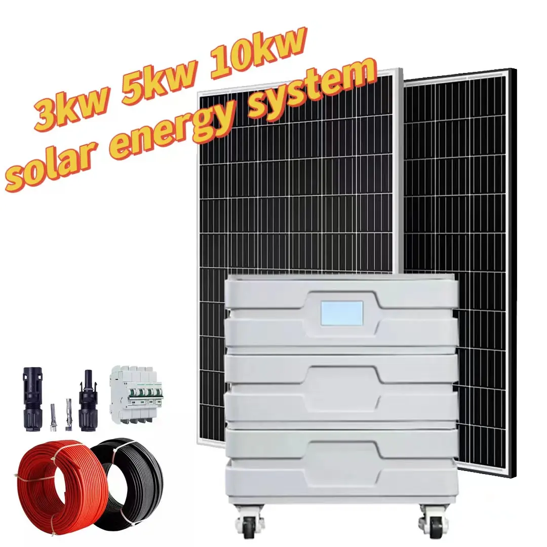 كاملة 5kw نظام الطاقة الشمسية للمنزل 5kw خارج الشبكة نظام الطاقة الشمسية في الأسهم