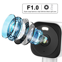 Nouvelle caméra de surveillance intelligente pour fenêtre Little Eagle Kankan 2K HD Wi-Fi, carte mémoire, installation sans perçage, étanche IP65, détection de mouvement