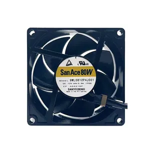 Sanyo Denki 9WL0812P4J001 DC splash proof fan 80x80x25mm 12V 4PIN 8025 PWM Waterproof Fan IP68