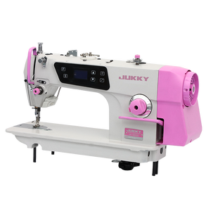 JUKKY JK9806 High-Speed Automatic Lockstitch Industrial Sewing Machine Direct Drive Computerized Trimming Leather Pink Color - Product Image 2