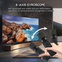 Mini Ratón Inalámbrico Q21 Air Mouse 2.4G BT con Giroscopio de 6 Ejes, Control Remoto con Soporte de Aprendizaje IR para Android TV Box