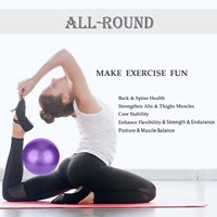 Ballon de Pilates Mini Thérapeutique 20-25CM pour Exercices de Renforcement Musculaire, Yoga et Équilibre Physique – Équipement d'Entraînement Yoga