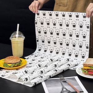 Food Grade Eco-Friendly Greaseproof Packaging with PE Coating for Potato Chips Fried Chicken Sandwich Cake-Customized Color Logo - Product Image 1