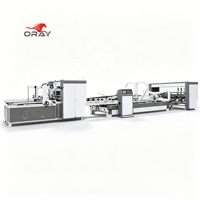 Machine plieuse-colleuse-agrafeuse entièrement automatique, haute précision, à économie d'énergie, pour la fabrication de boîtes en carton ondulé industrielles