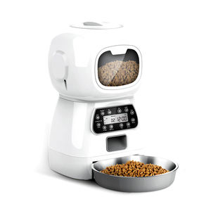 3,5 l 4 makanan multifungsi berwaktu pemutaran otomatis mangkuk hewan peliharaan pintar Robot kucing & anjing Dispenser makanan dengan aplikasi WiFi - Product Image 4