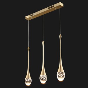 Đèn Led Hiện Đại Cho Đảo Nhà Bếp Trong Nhà Với Đèn Chùm Trang Trí Hiện Đại Bằng Kim Loại Hoàn Thiện Vàng Sang Trọng - Product Image 5