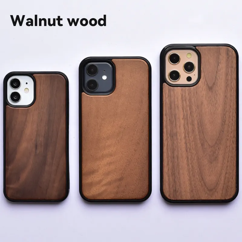 Shockproof Log Wooden Mobile Cell Back Cover For IPhone 12 13 11 14 Pro Max Xs Xr 7/8 SE Wood Phone Case