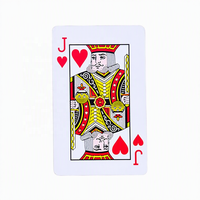 Jeu de cartes de poker en PVC imperméable ou en papier de haute qualité avec coins arrondis/formés, impression personnalisée pour divers thèmes et contenu